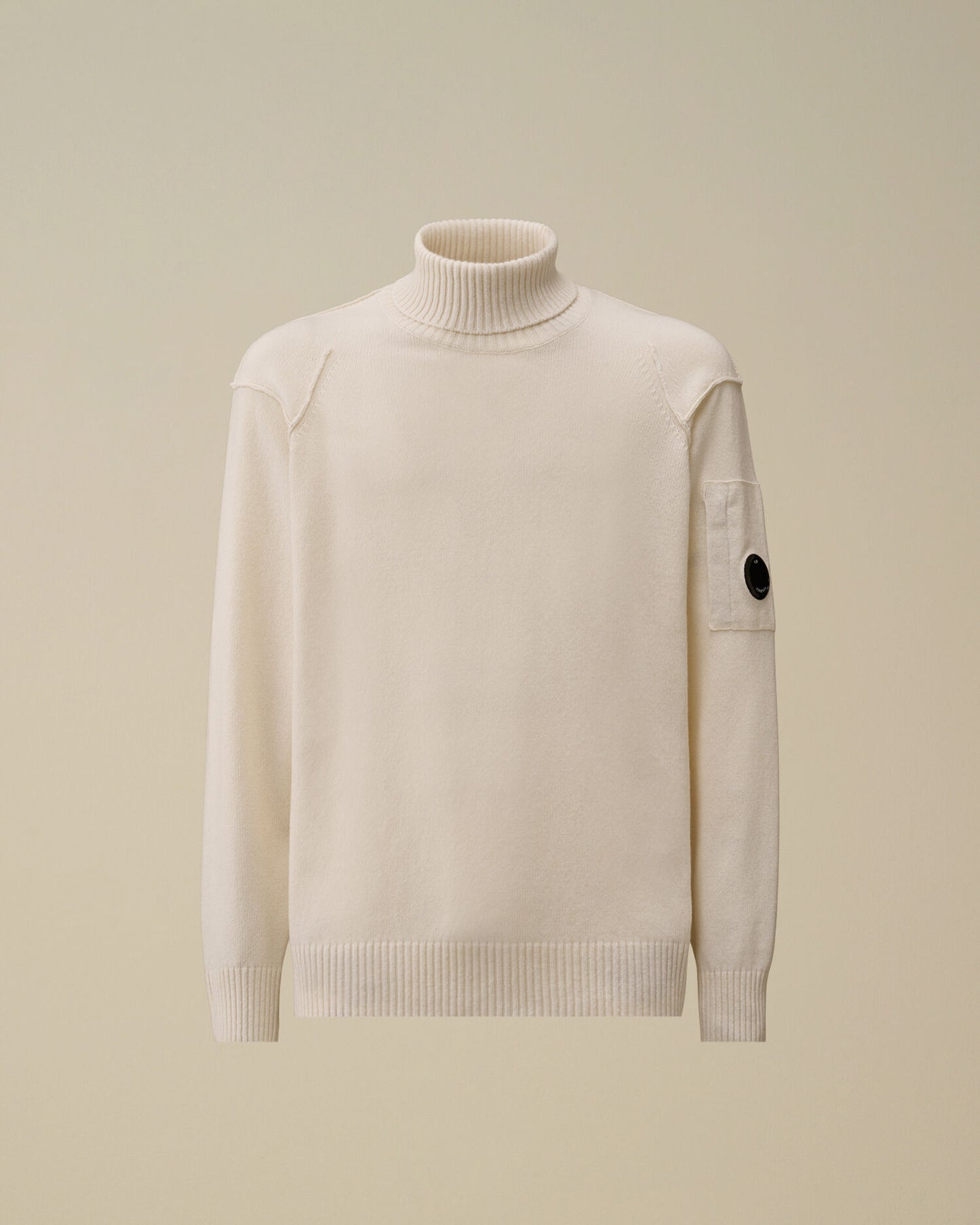 Lambswool Turtleneck grs sweater gauze white