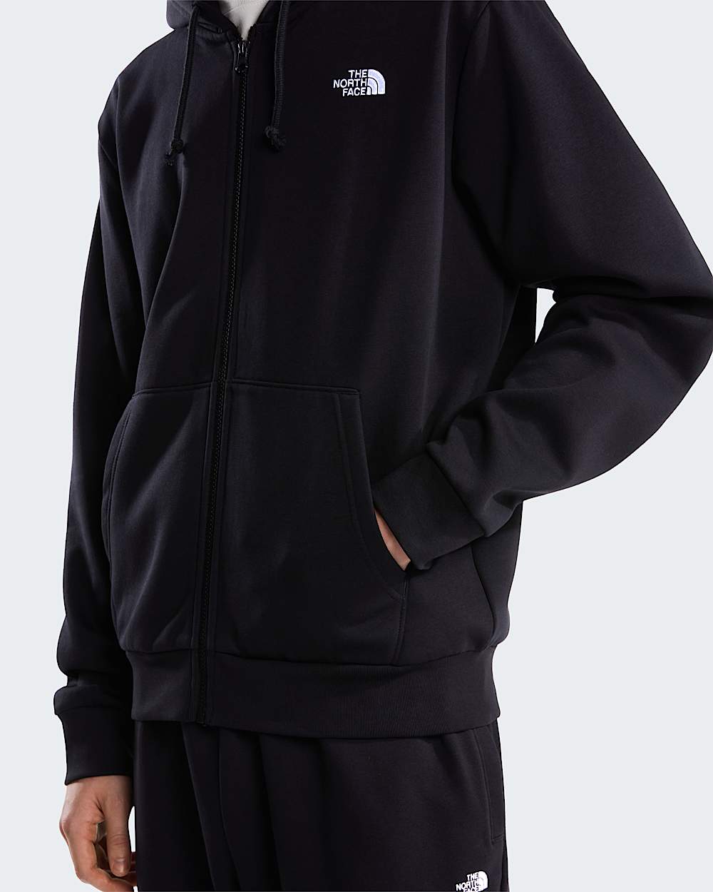 Felpa full zip simple dome Evolution nera
