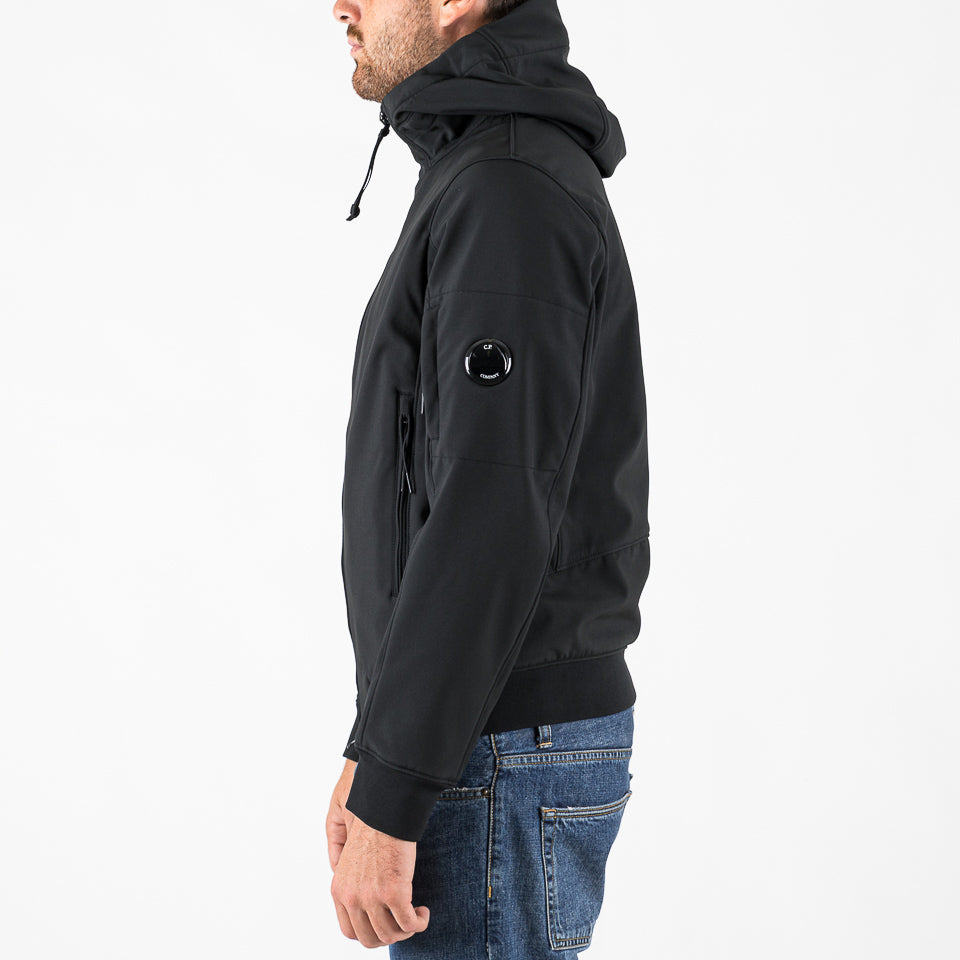 C.P. Shell-R hooded Jacket nero