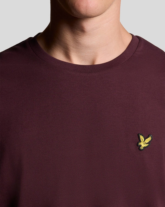 Plain t-shirt burgundy