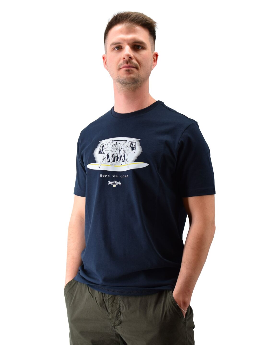 T-shirt here we come navy