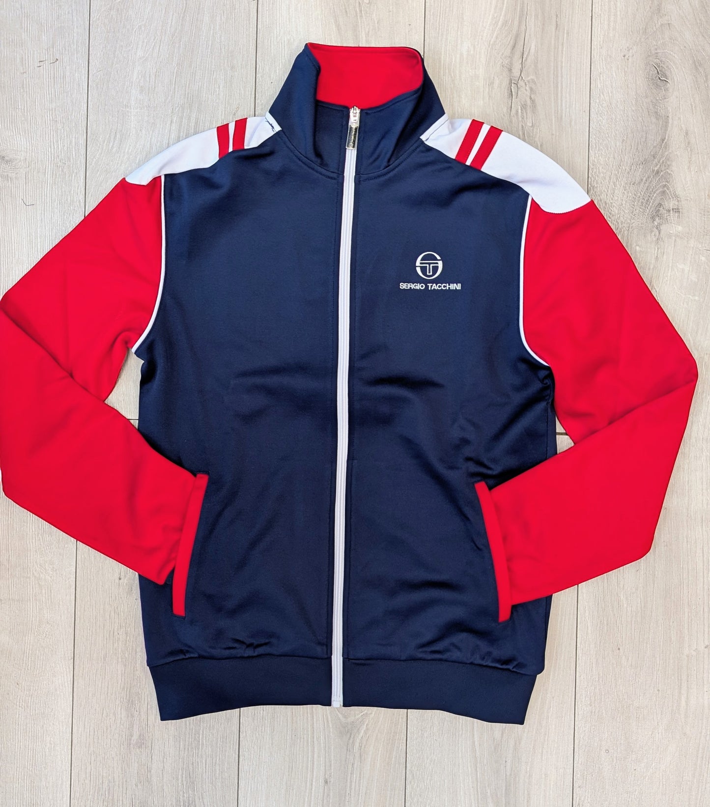 Felpa track top Drive navy blu/White/rosso