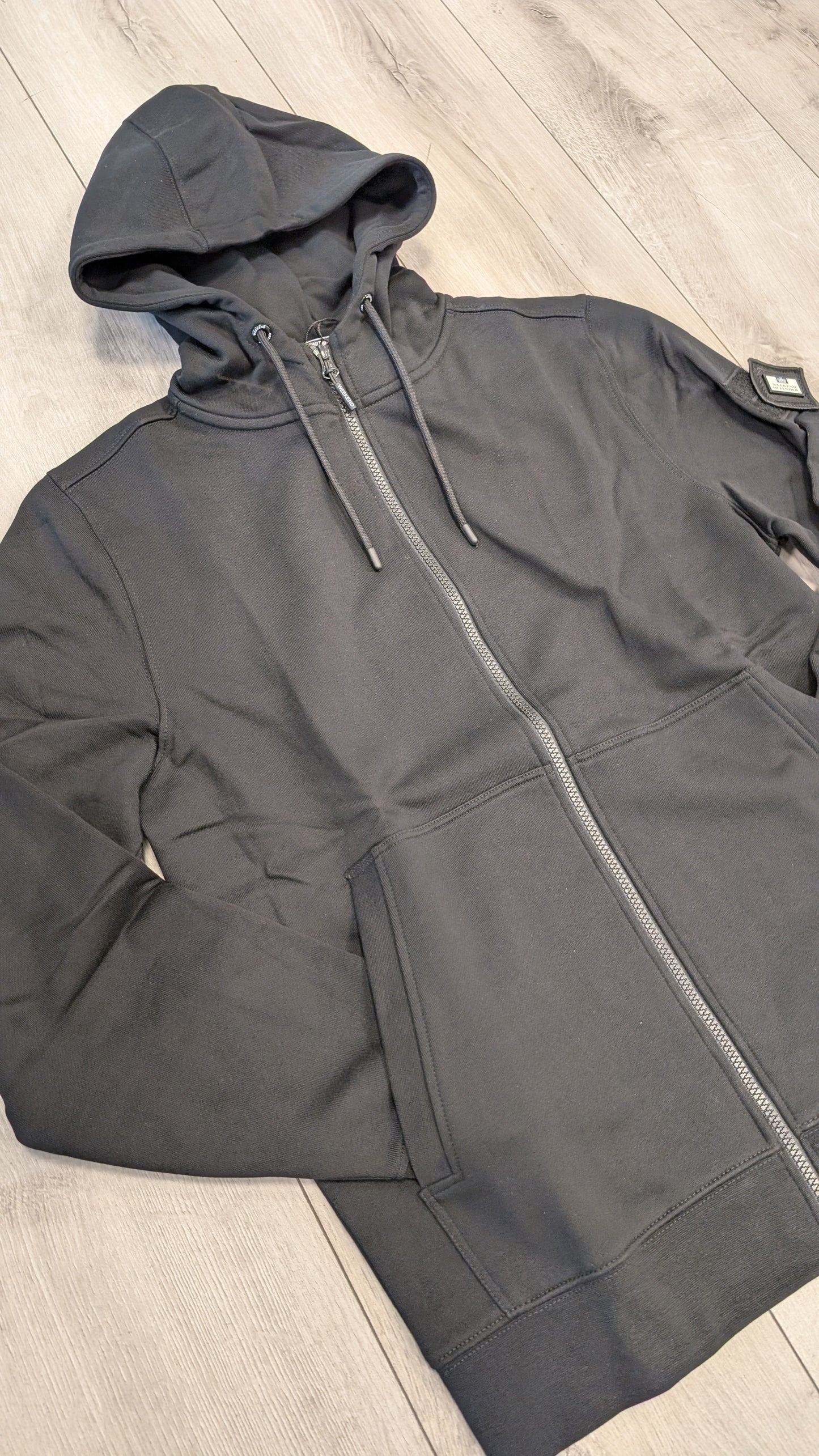 Felpa Paredes full zip nera