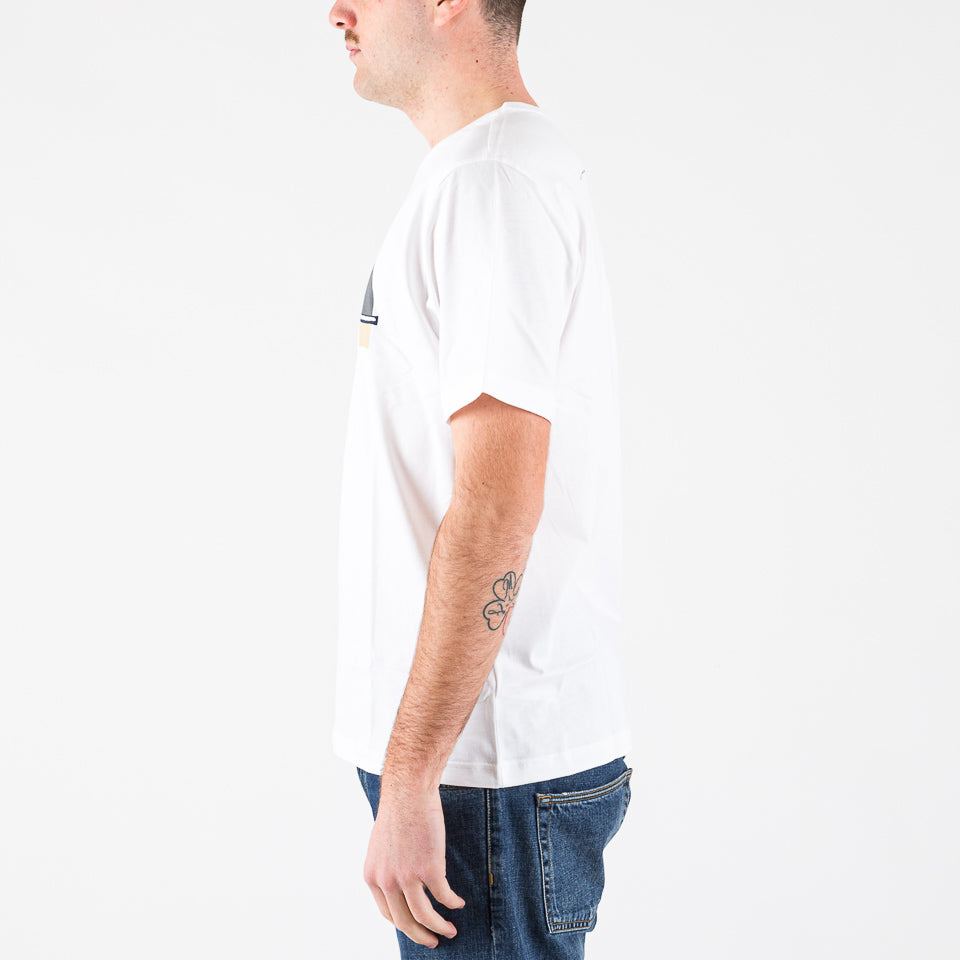 T-shirt Mountain line bianca