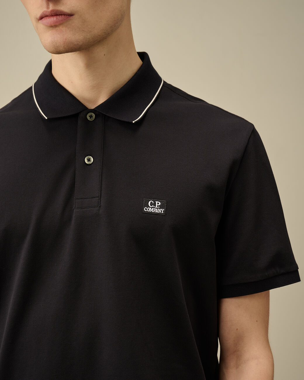 Polo sleeve Stretch piquet Total eclypse