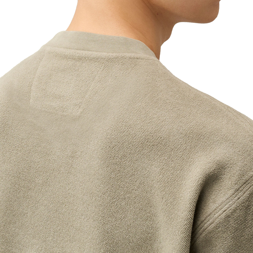 Brushed and Emerized Diagonal sweatshirt fallen rock