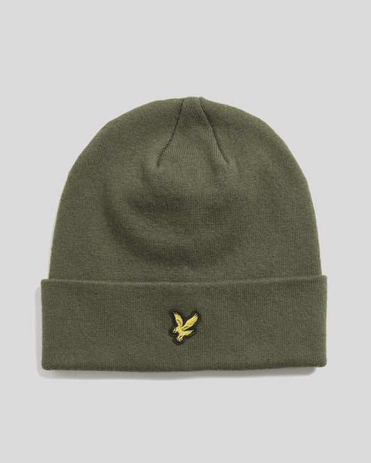 Cuffia merino verde militare