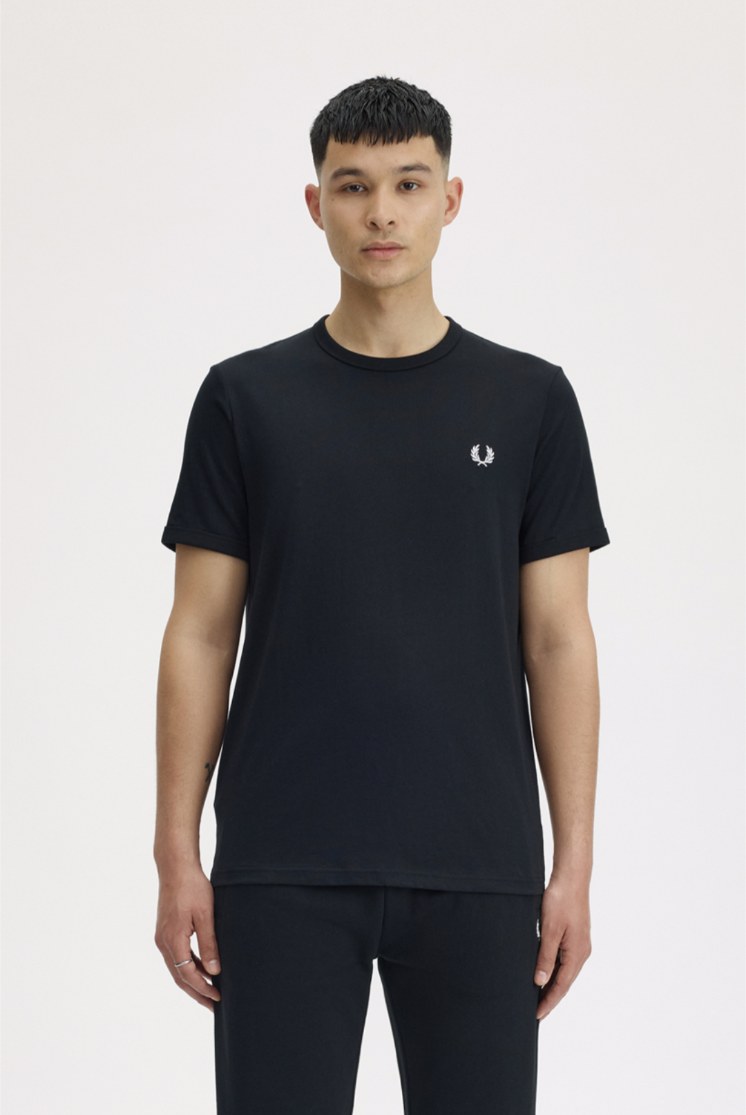 Ringer t-shirt nera