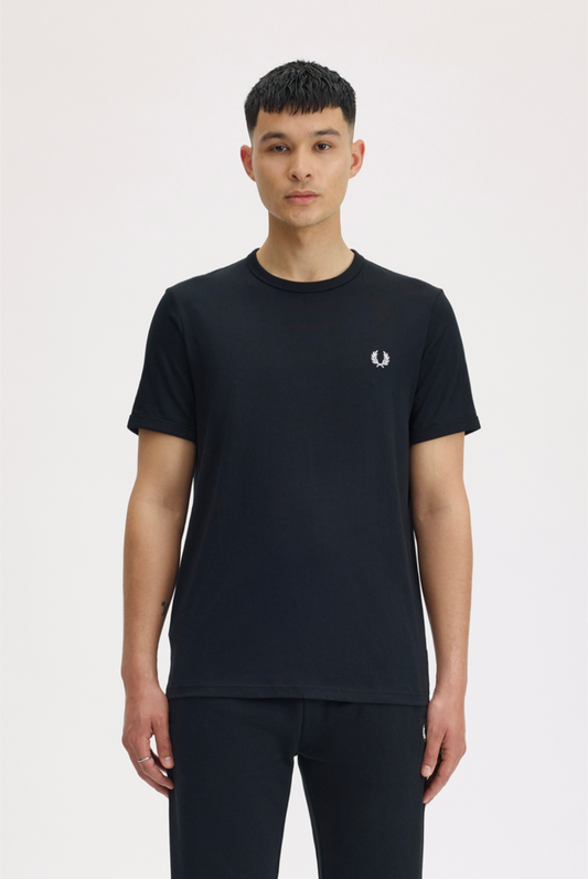 Ringer t-shirt nera