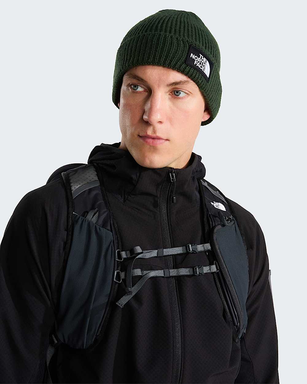 Cuffia logo box verde bottiglia