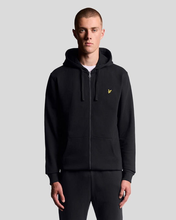 Full zip hoodie nera