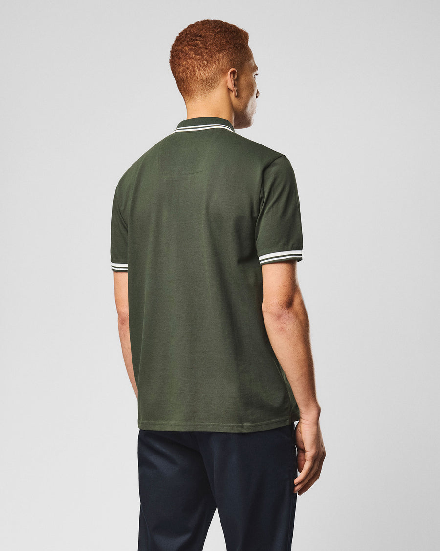 Polo Levanto black forest/white