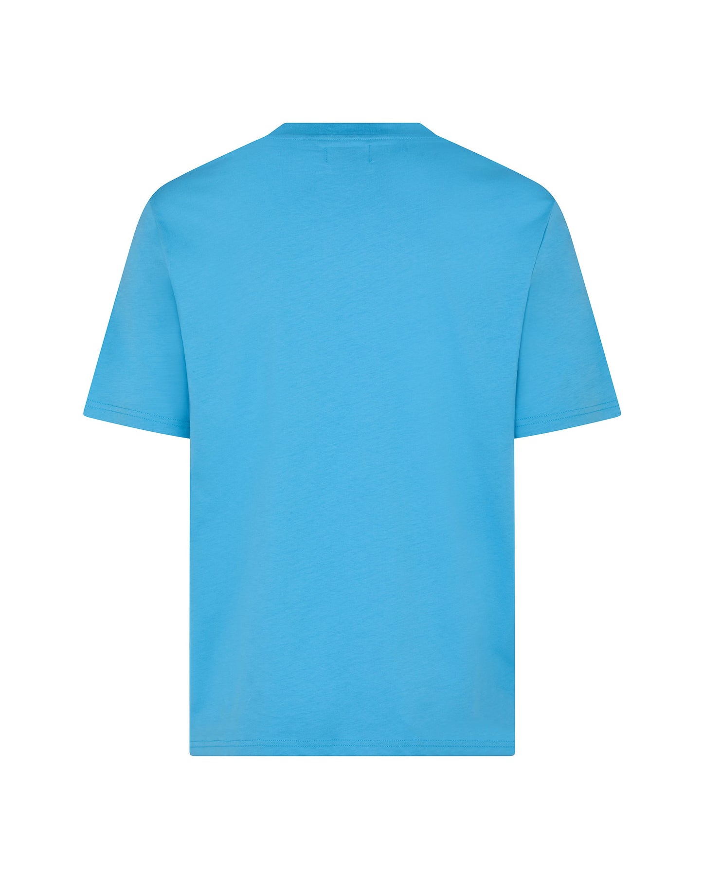 Badge t-shirt celeste