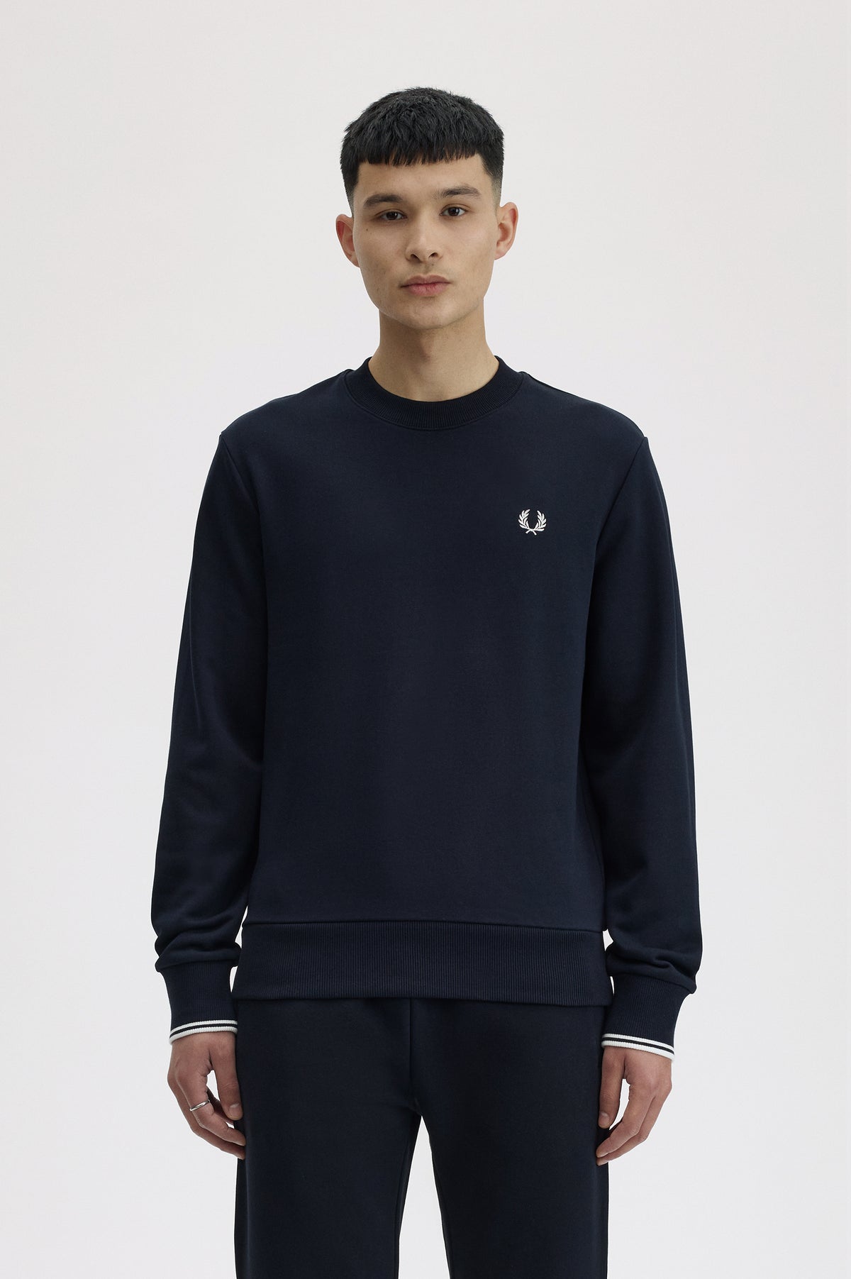 Felpa girocollo navy