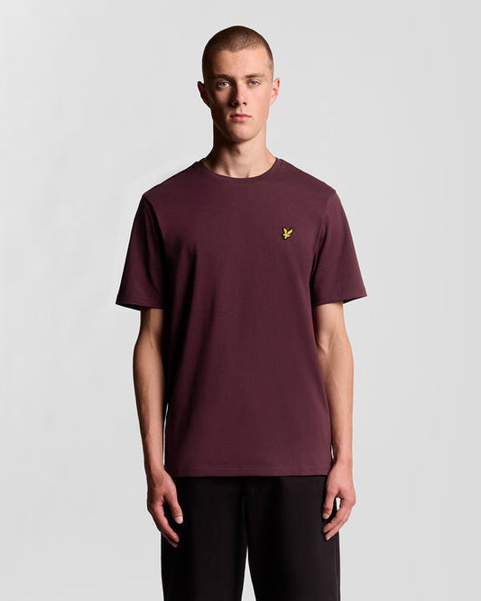 Plain t-shirt burgundy