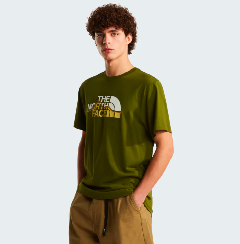 T-shirt Mountain line verde