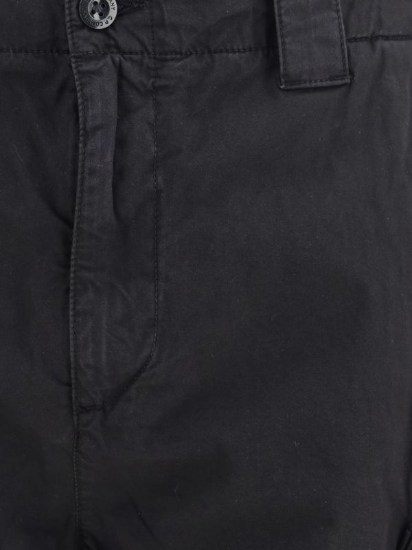 Cotton gabardine Lens carta short  nero
