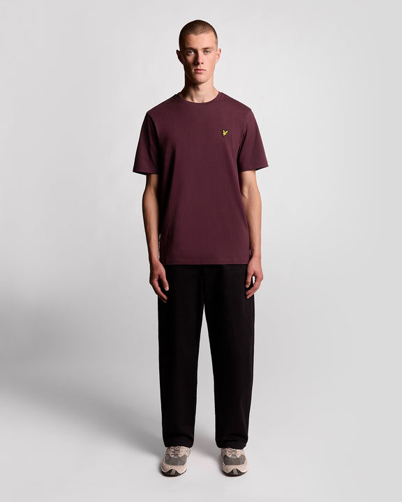 Plain t-shirt burgundy