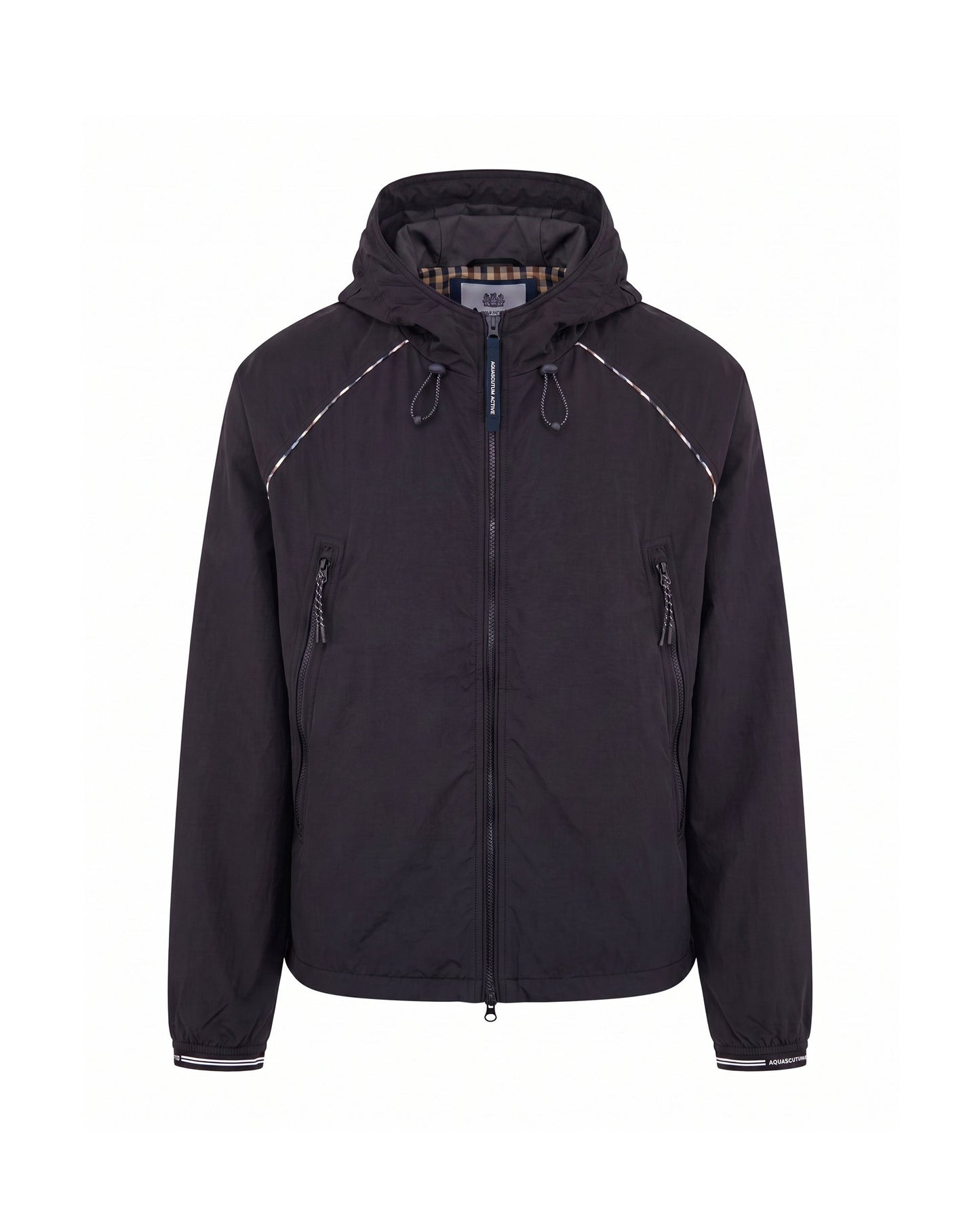 Crimp-N hooded jacket nera