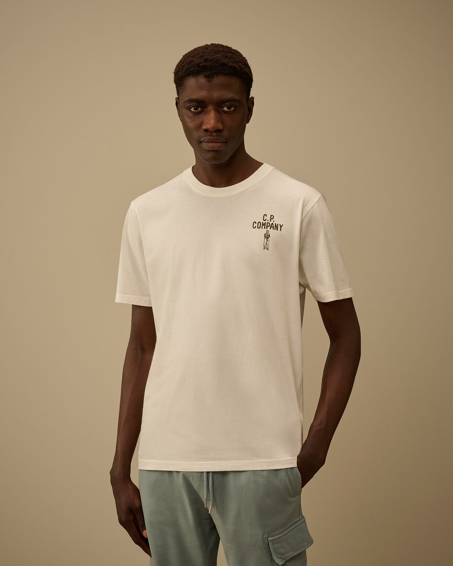 T-shirt short sleeve jersey bianca