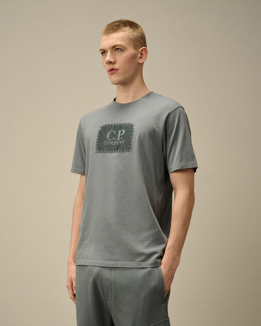 T-shirt sleeve jersey 30/1 stormy weather blue