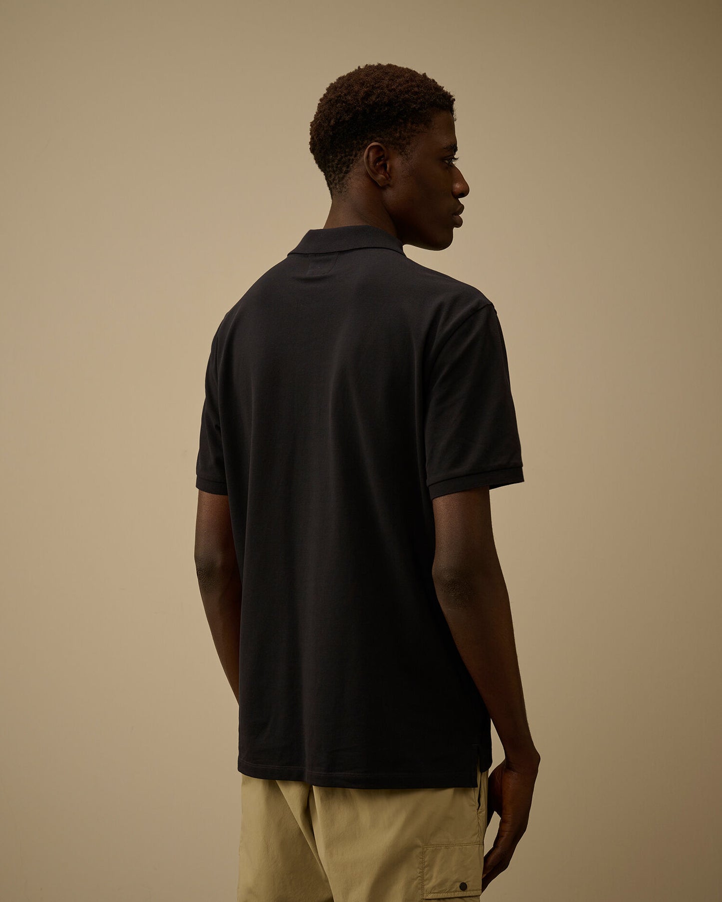 Stertch Piquet polo shirt blu navy
