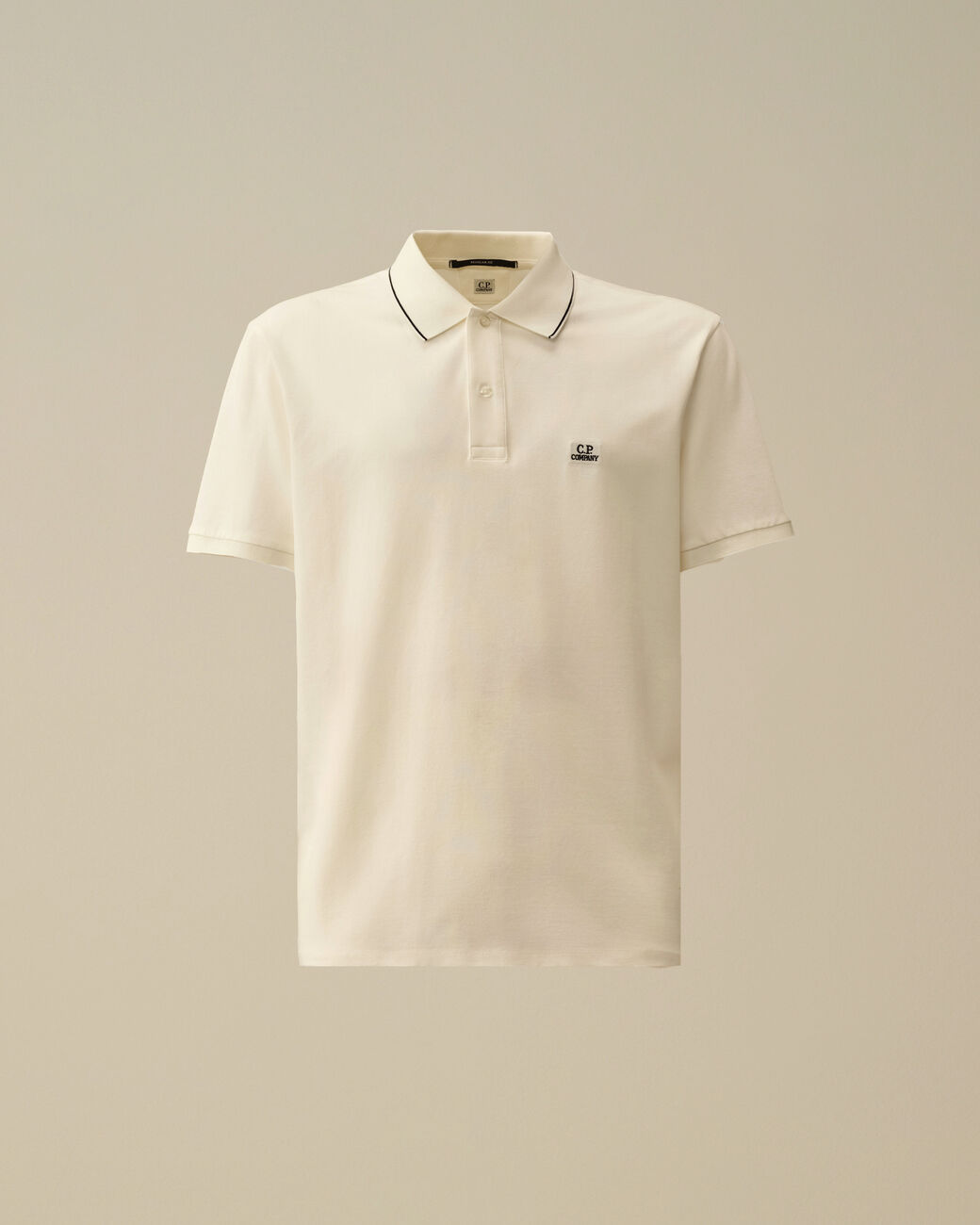 Polo sleeve Stretch piquet gauze white