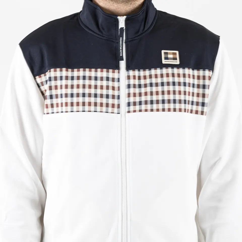 Stripes track top navy
