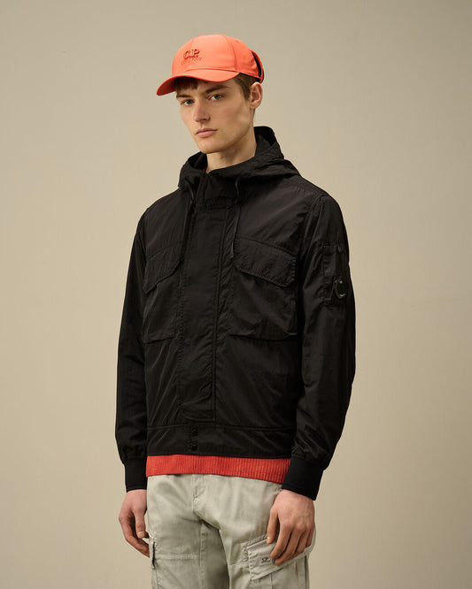 Chrome-R Hooded Lens jacket blu navy