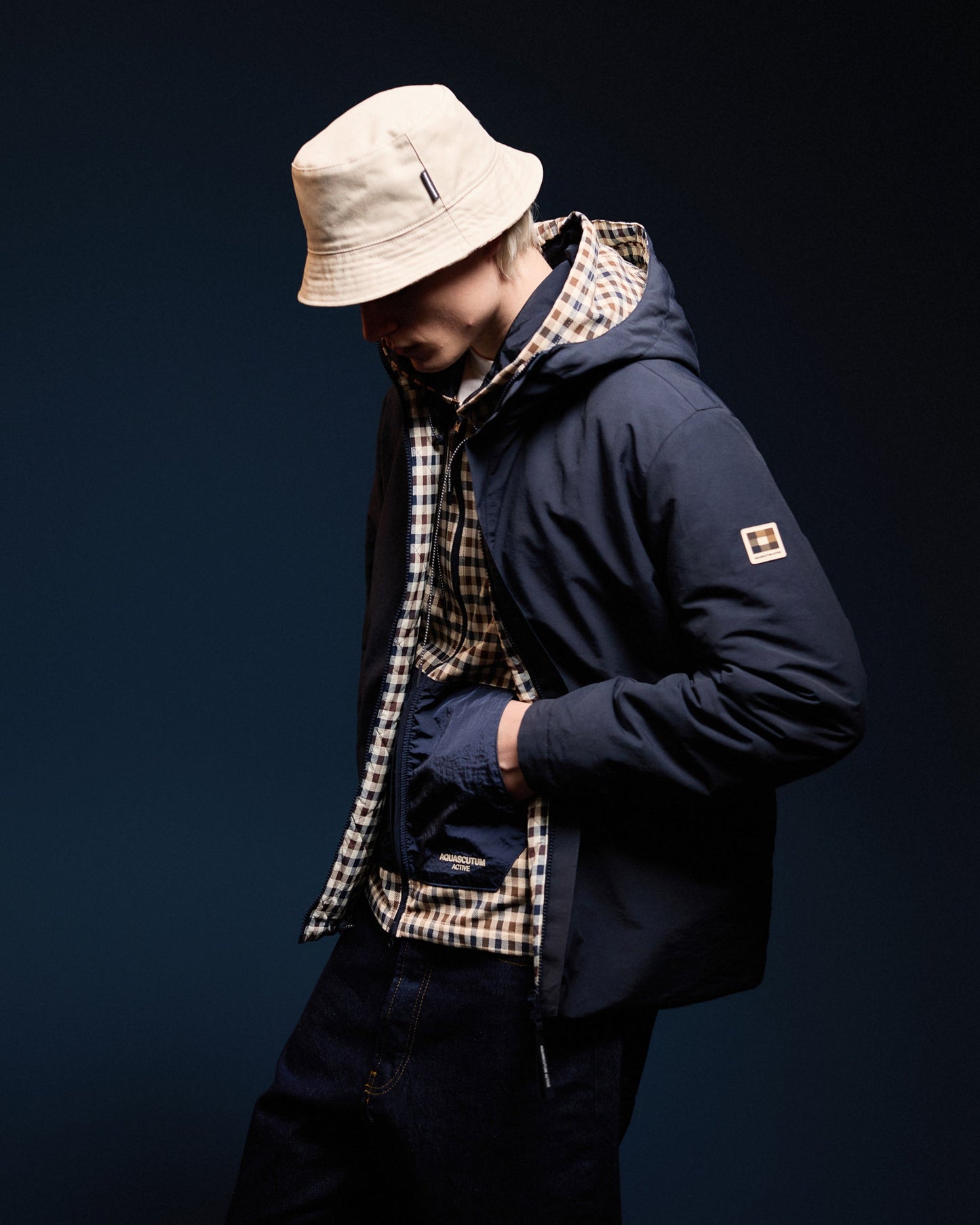 Cotyl-CN reversibile jacket navy