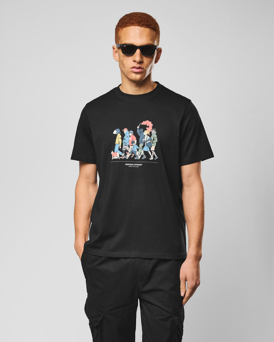 T-shirt Everyone nera