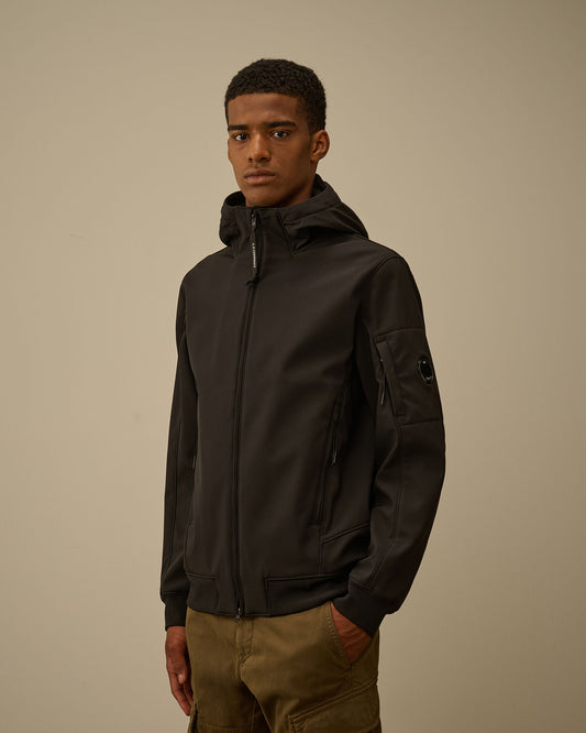 C.P. Shell-R hooded Jacket nero