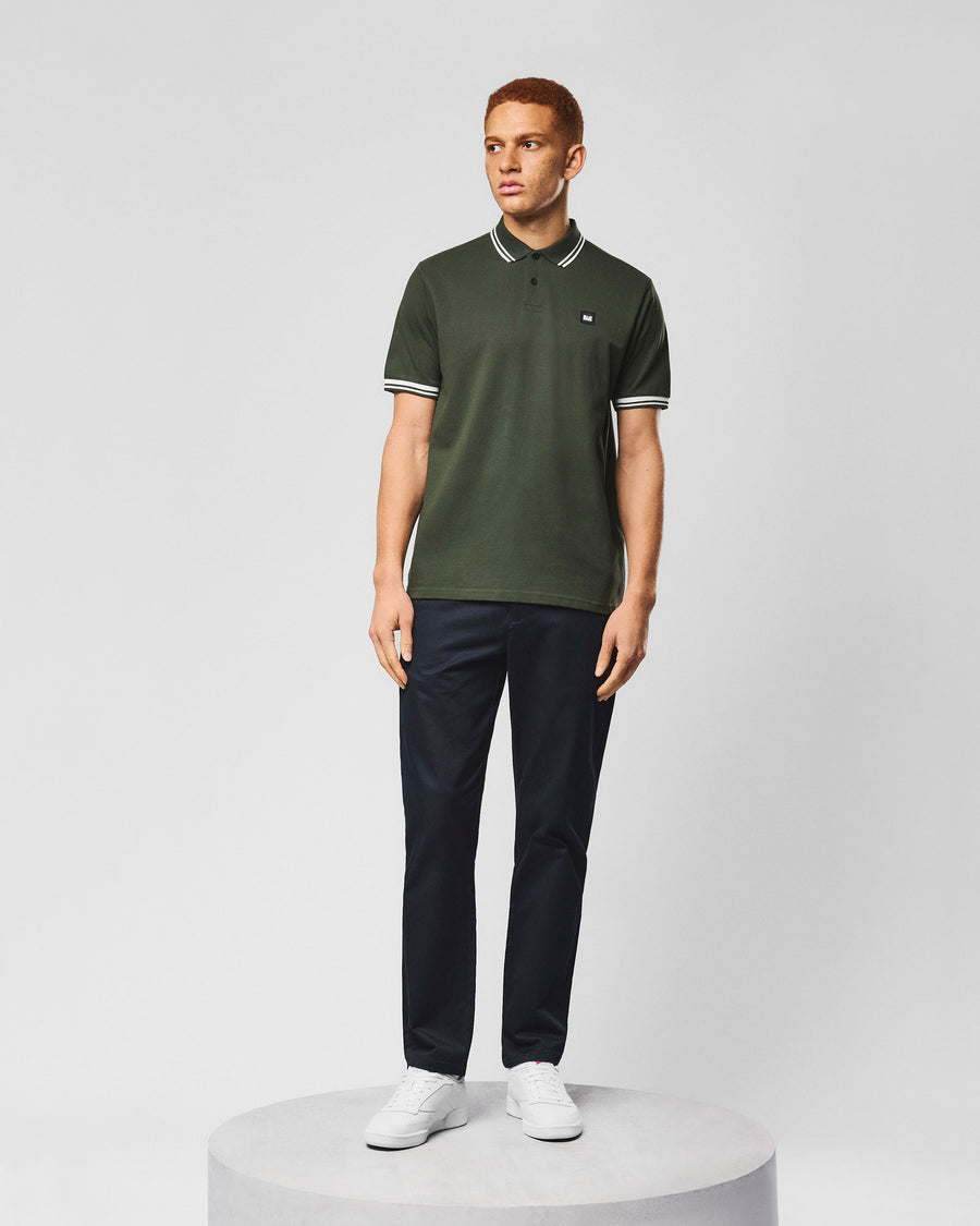 Polo Levanto black forest/white