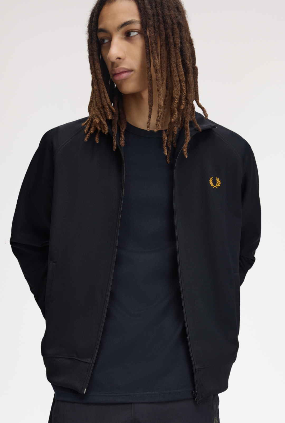 Contrast track Jacket navy