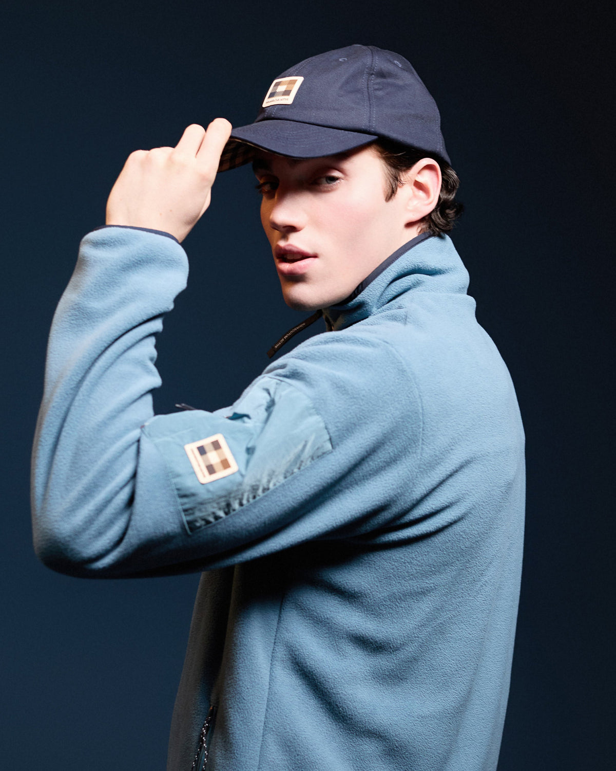 Badge baseball cap navy