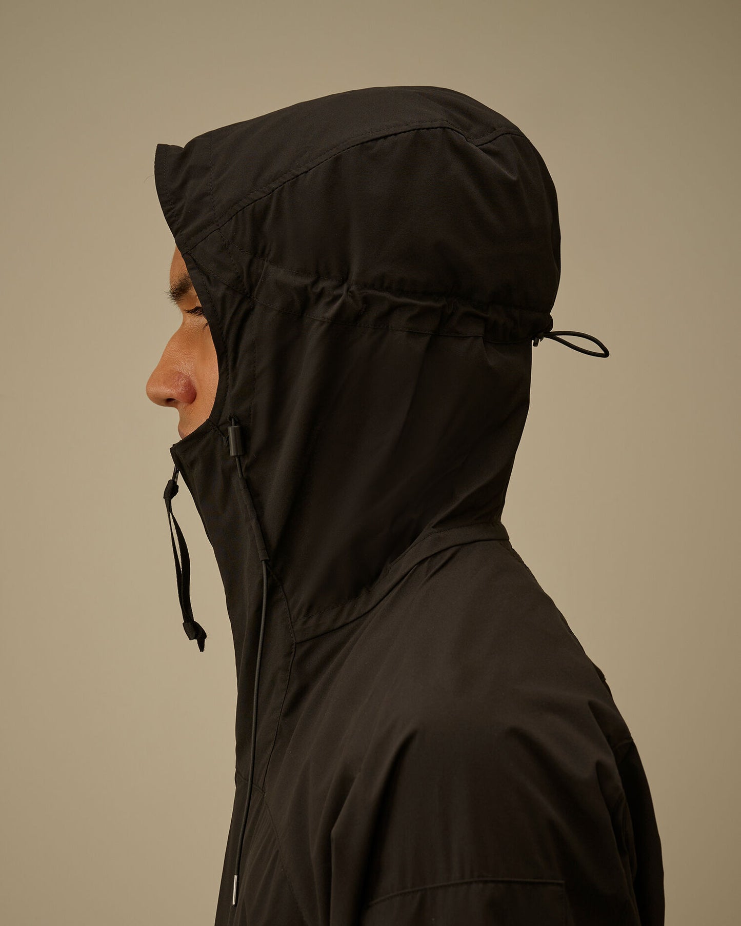 Pro Tek hooded jacket nero