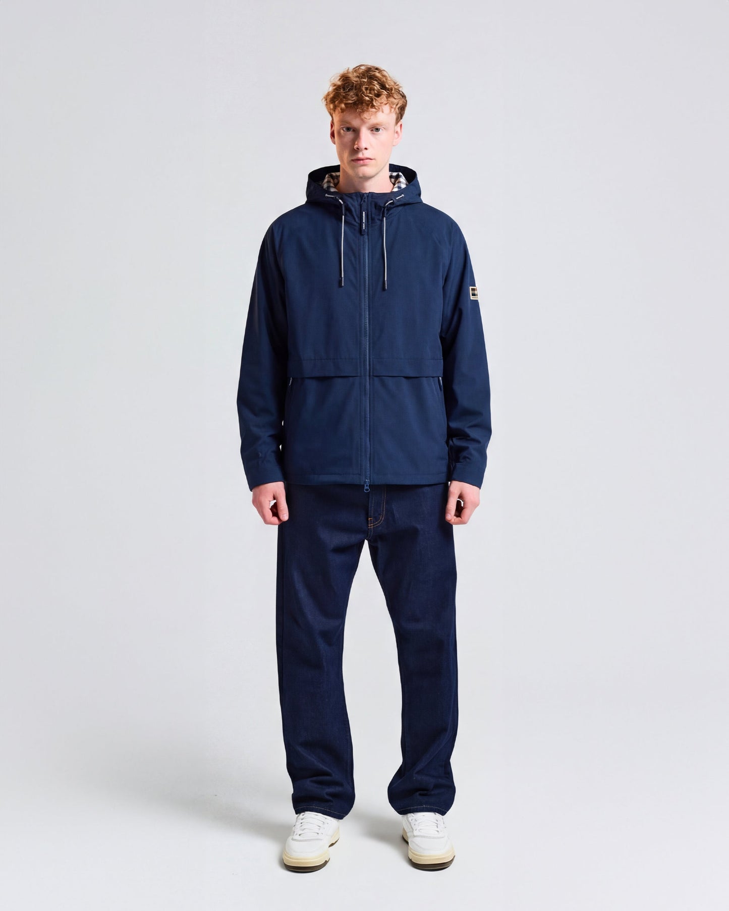 Shell SP hooded jacket navy