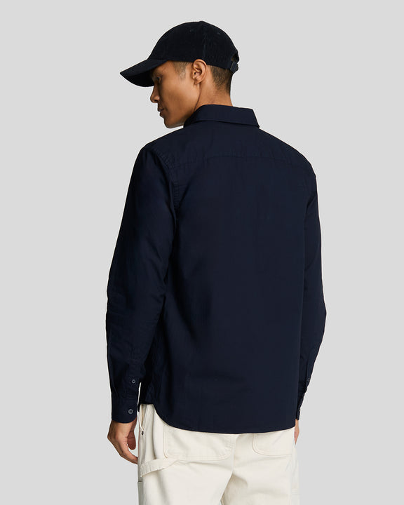 Camicia cotone popelin dark navy