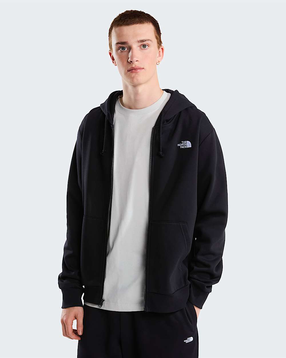 Felpa full zip simple dome Evolution nera