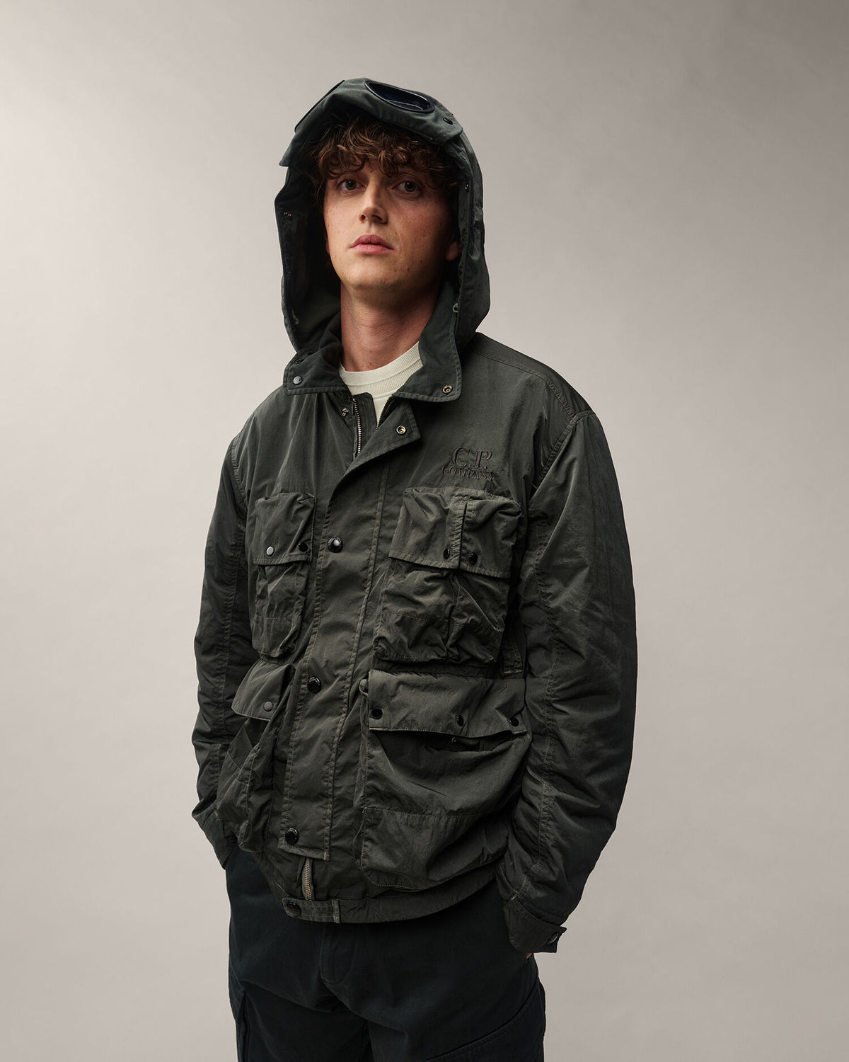 Heavy Chrome-R goggle jacket raven