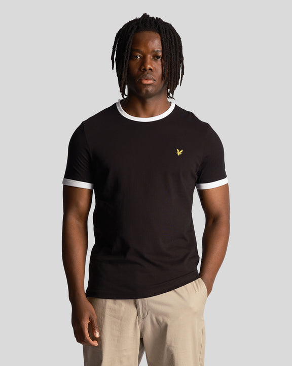 T-shirt ringer nero/bianco