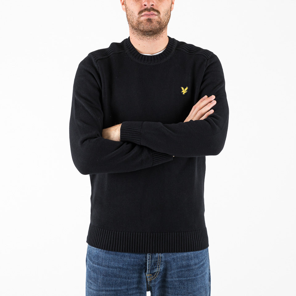 Maglione Shoulder detail jumper nero