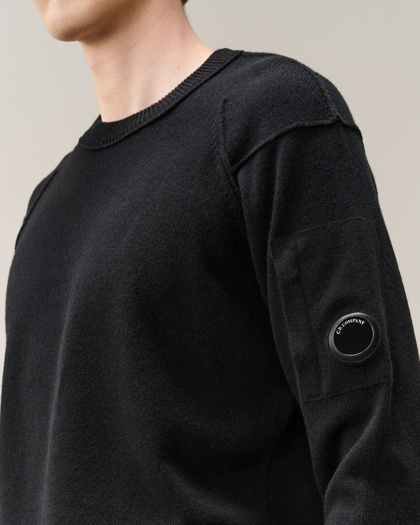 Lambswool GRS crew neck nero