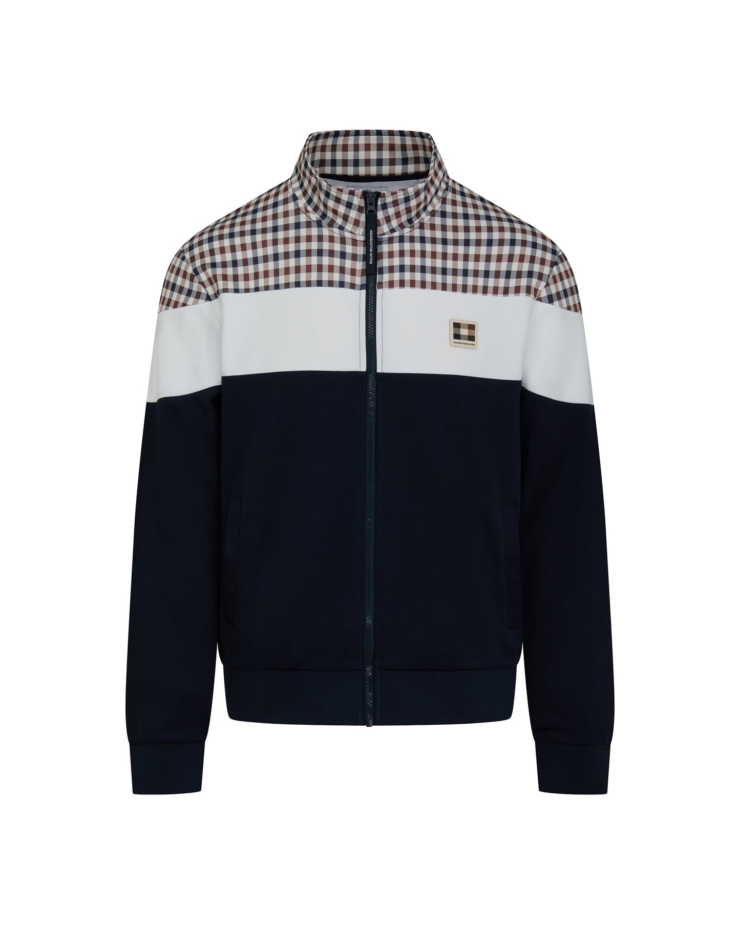 Shoulder track top navy