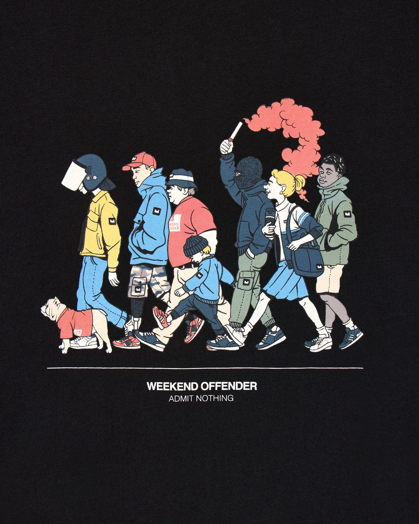 T-shirt Everyone nera