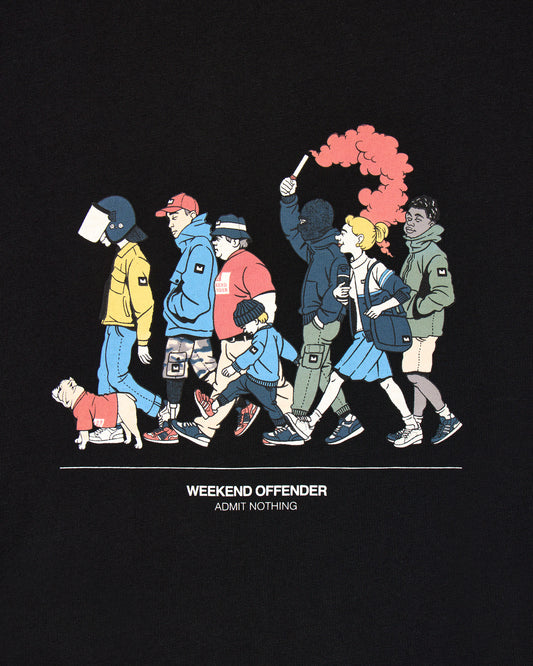 T-shirt Everyone nera