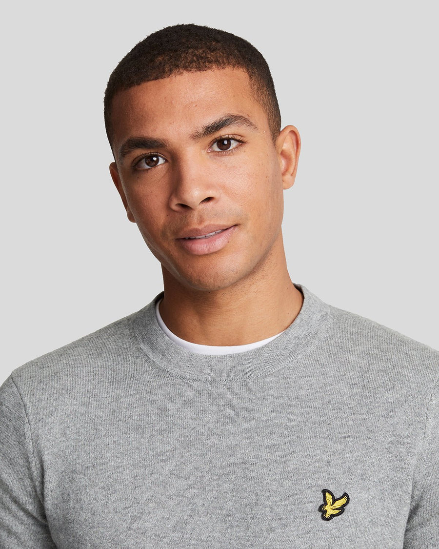 Maglione Lambswool mid grey marl