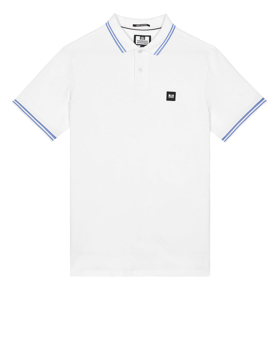Polo Levanto bianco/celeste