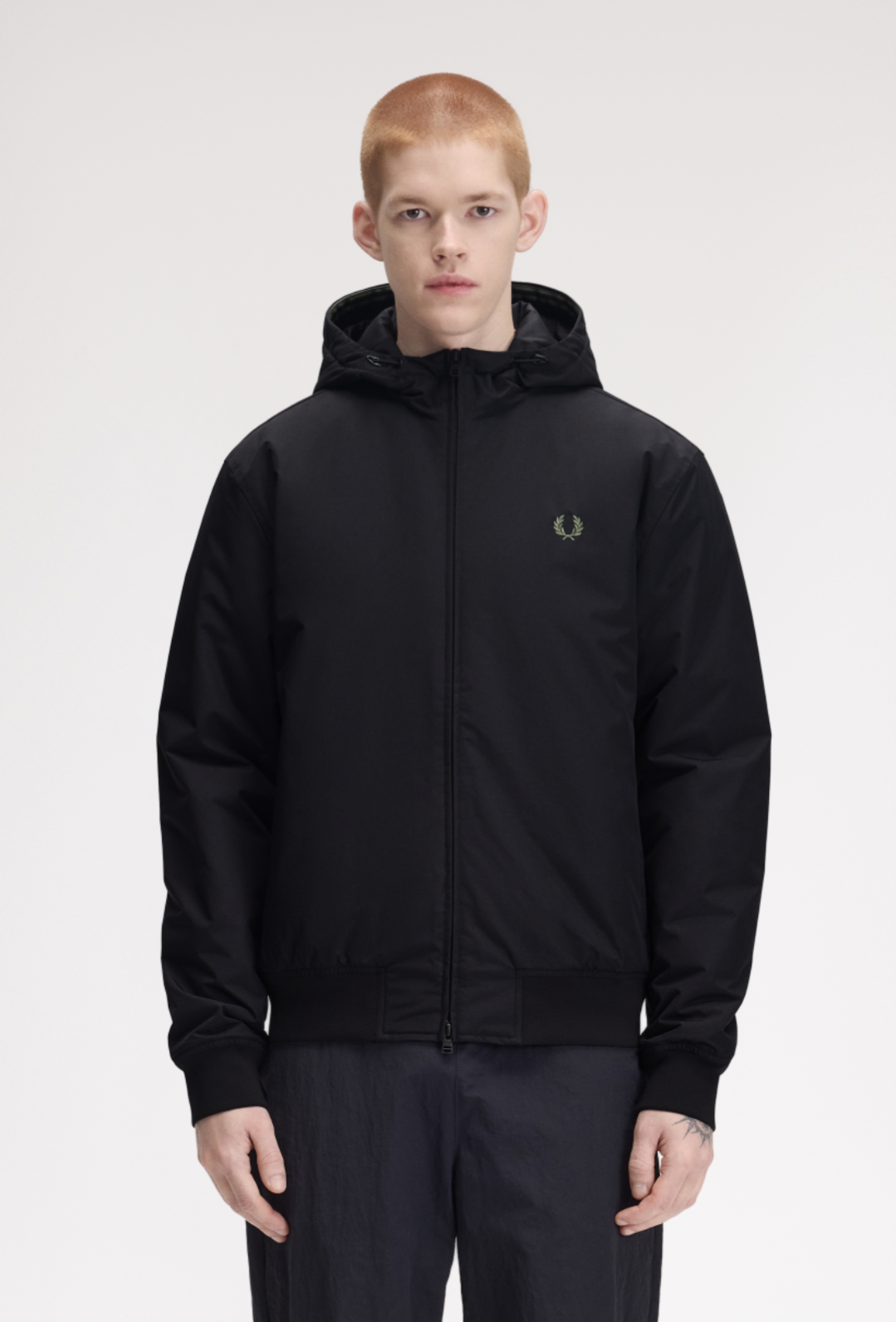 Hooded Bentham jacket nera