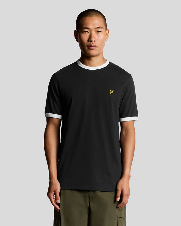 T-shirt ringer nero/bianco